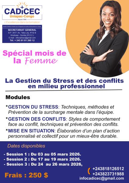 Gestion du stress et des conflits en milieu professionnel